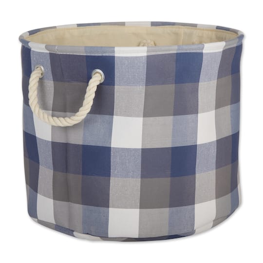 DII® 12" Round Tri-Color Fabric Bin